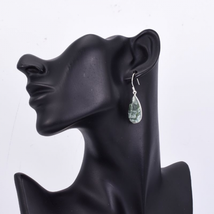 Cercei de argint cu pietre serafinit [3]