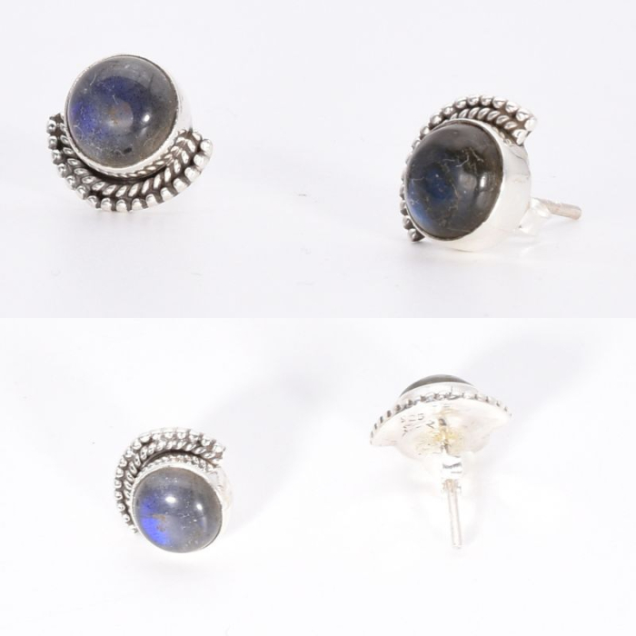 Cercei de argint cu labradorit Evantai [3]