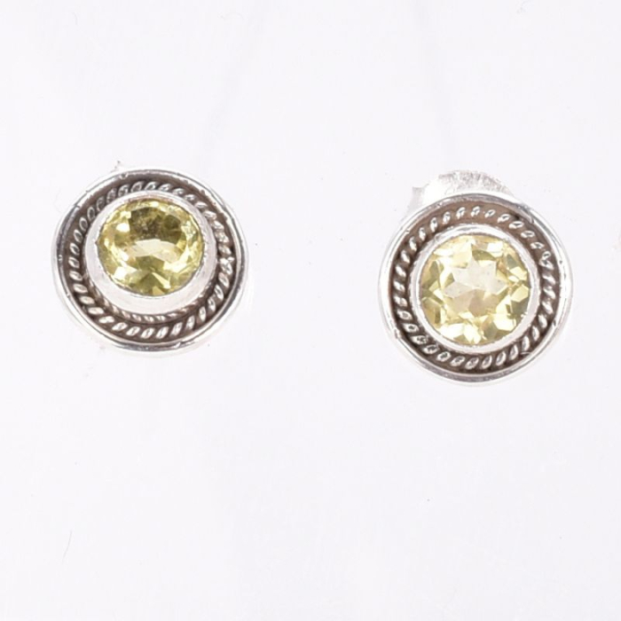 Cercei argint cu topaz lemon [4]