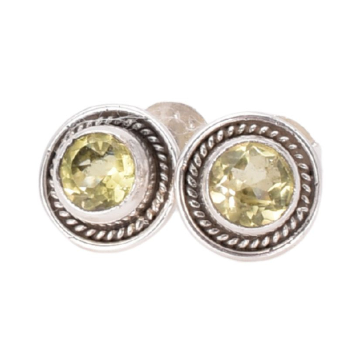 Cercei argint cu topaz lemon [1]