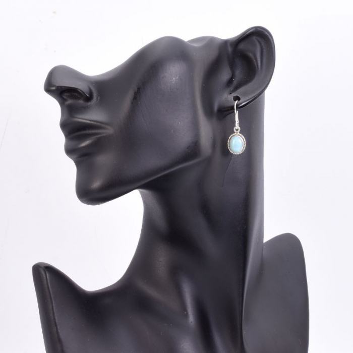 Cercei lungi de argint larimar [3]