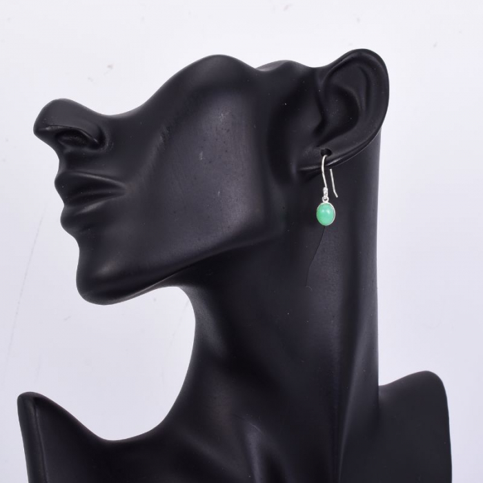 Cercei lungi argint cu crisopraz [3]