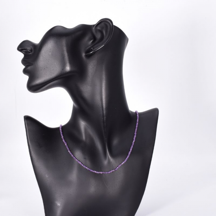 Colier argint ametist 2.5 mm, lungime 45 cm [2]