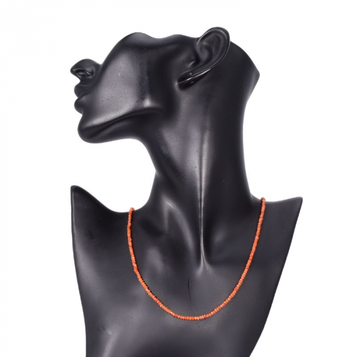 Colier argint carneol 2.5 mm, lungime 45 cm [3]