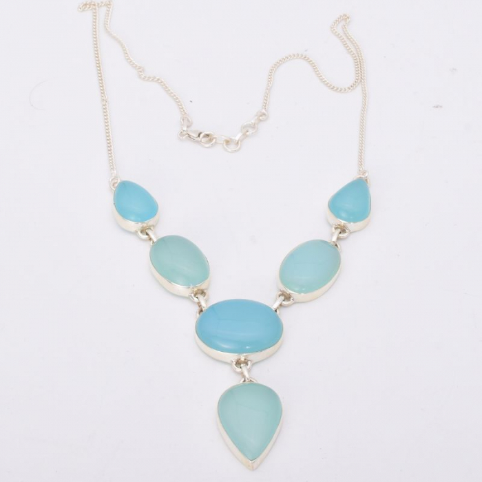 Colier argint cu calcedonia Bolta Cereasca [6]