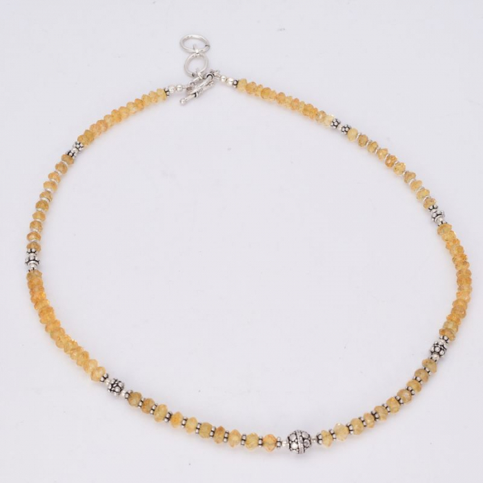 Colier argint cu citrin, forme neregulate [4]