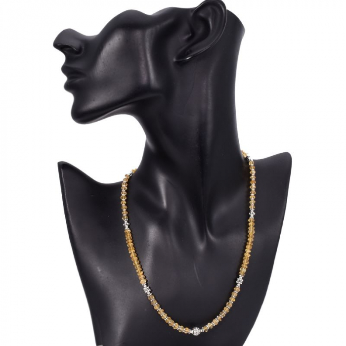 Colier argint cu citrin, forme neregulate [2]