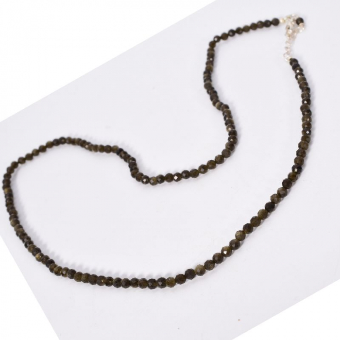 Colier argint cu turmalina verde 3,5 mm [3]