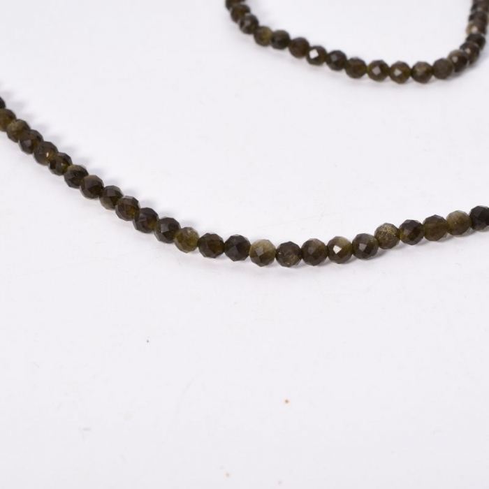 Colier argint cu turmalina verde 3,5 mm [4]