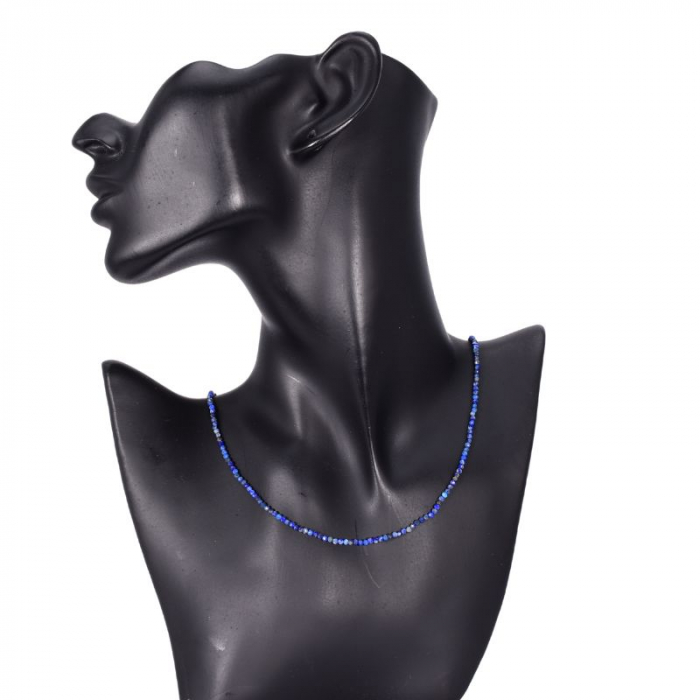 Colier argint lapis lazuli 2.5 mm [4]