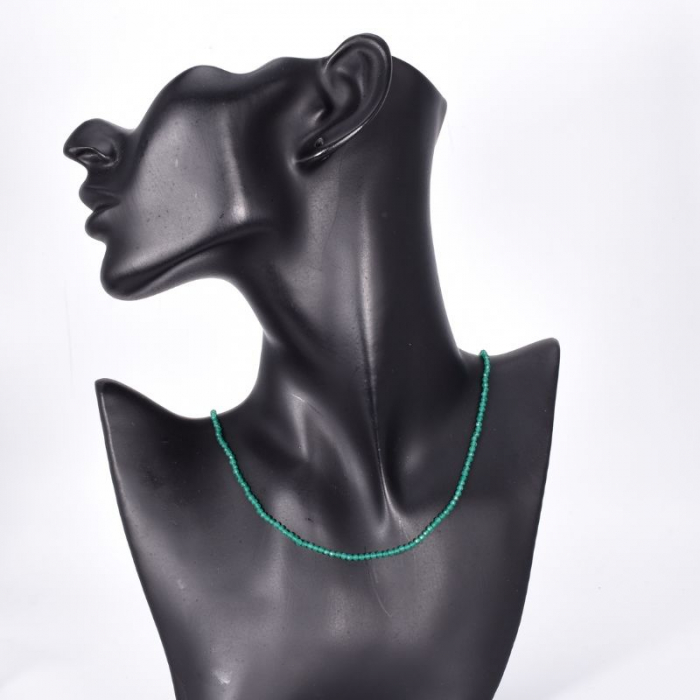 Colier argint onix verde 2.5 mm, lungime 45 cm [3]