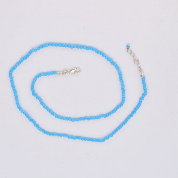 Colier argint - pietre turcoaz 2,5 mm [3]