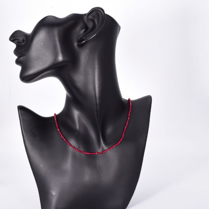 Colier argint rubin 2.5 mm, lungime 45 cm [3]