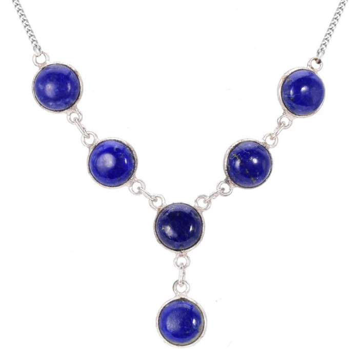 Colier cu lapis lazuli din argint Soaptele Stelelor [1]