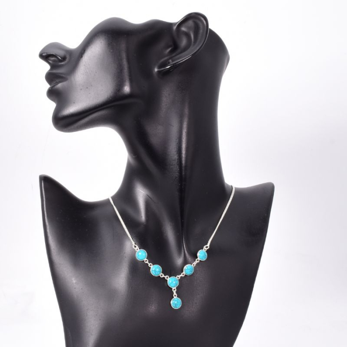 Colier cu turcoaz din argint Soaptele Marii [2]