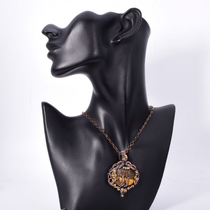 Colier cupru cu ochi de tigru Radacinile Timpului [2]