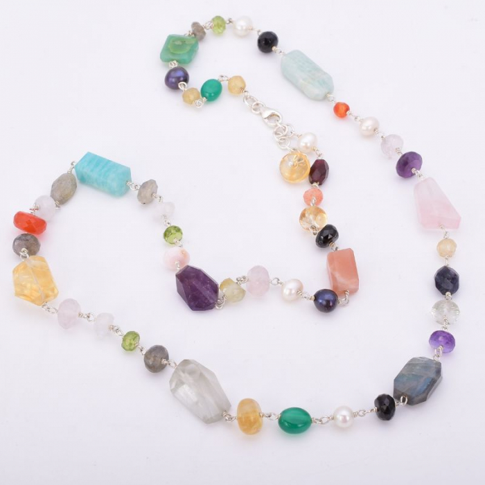 Colier din argint cu pietre semipretioase [2]