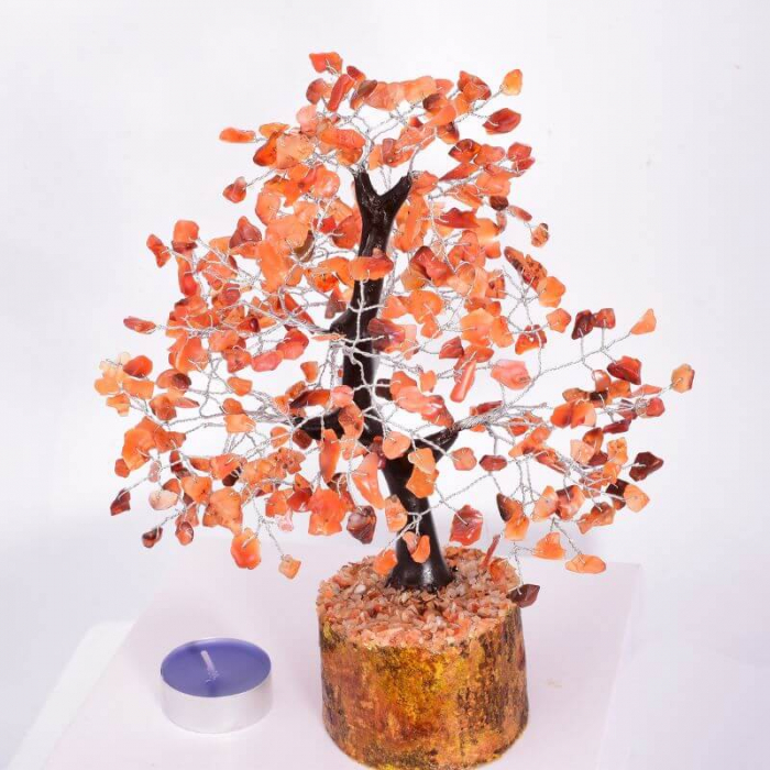 Copac 360 pietre semipretioase agat portocaliu [2]