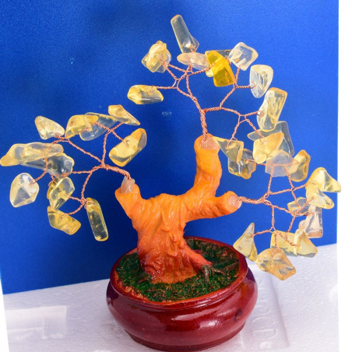 Copac ceramic cu pietre citrin [2]