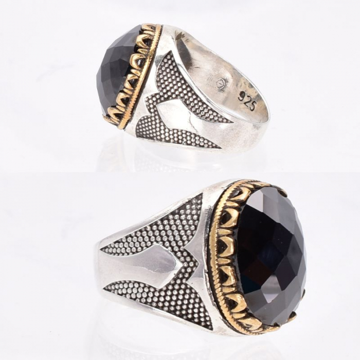 Inel argint barbati cu cubic zirconia Eleganta Otomana [2]