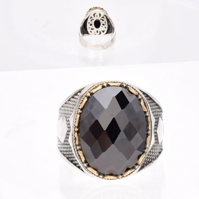 Inel argint barbati cu cubic zirconia Eleganta Otomana [3]
