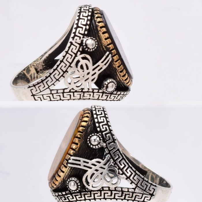 Inel argint barbati cu ochi de tigru Forța Tigrului [2]