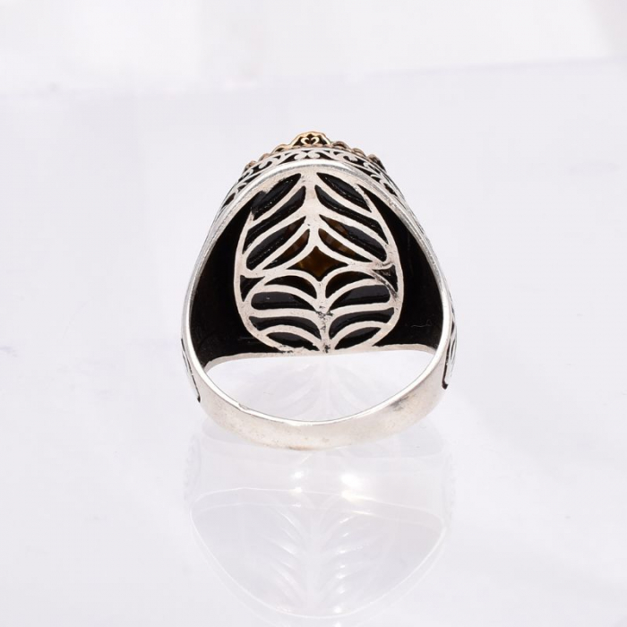 Inel argint barbati cu ochi de tigru Ochiul Inteleptului [5]