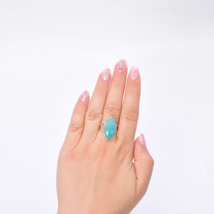 Inel argint cu amazonit marchiz peruan Echilibru Tropical [3]