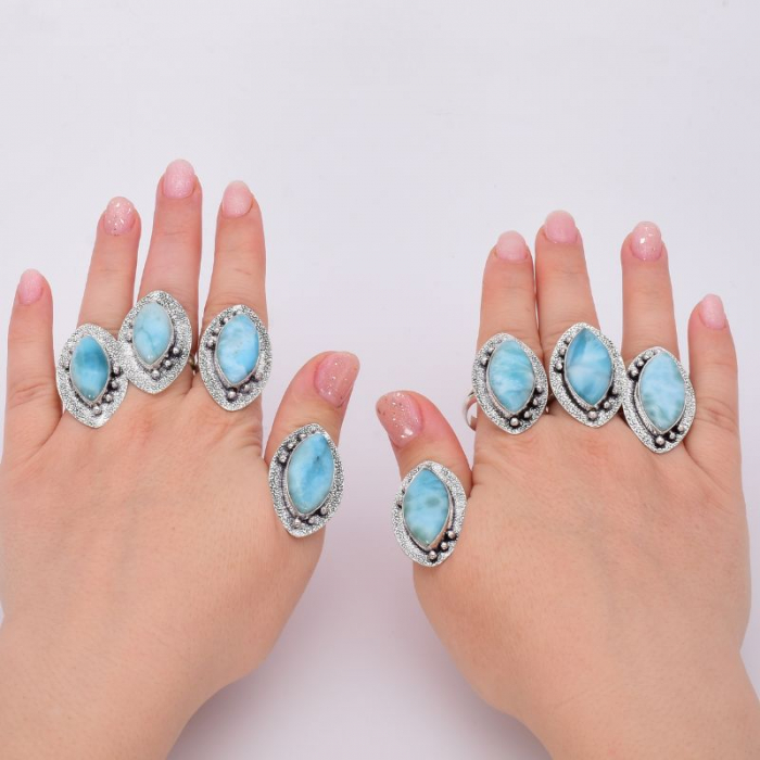 Inel argint cu larimar marchiz Vis Imperial [5]