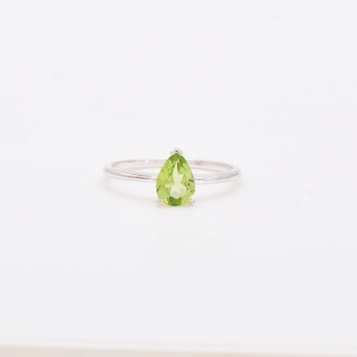 Inel din argint handmade cu piatră PERIDOT [3]