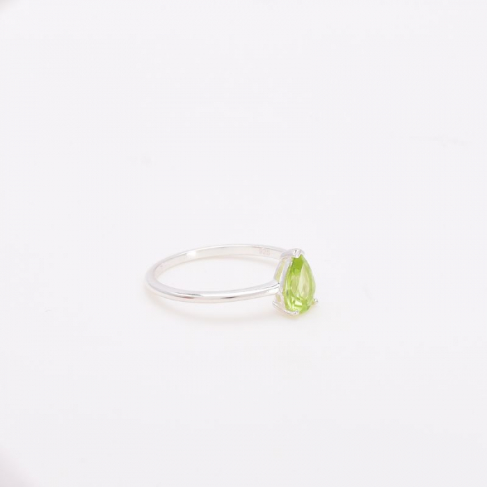 Inel din argint handmade cu piatră PERIDOT [2]