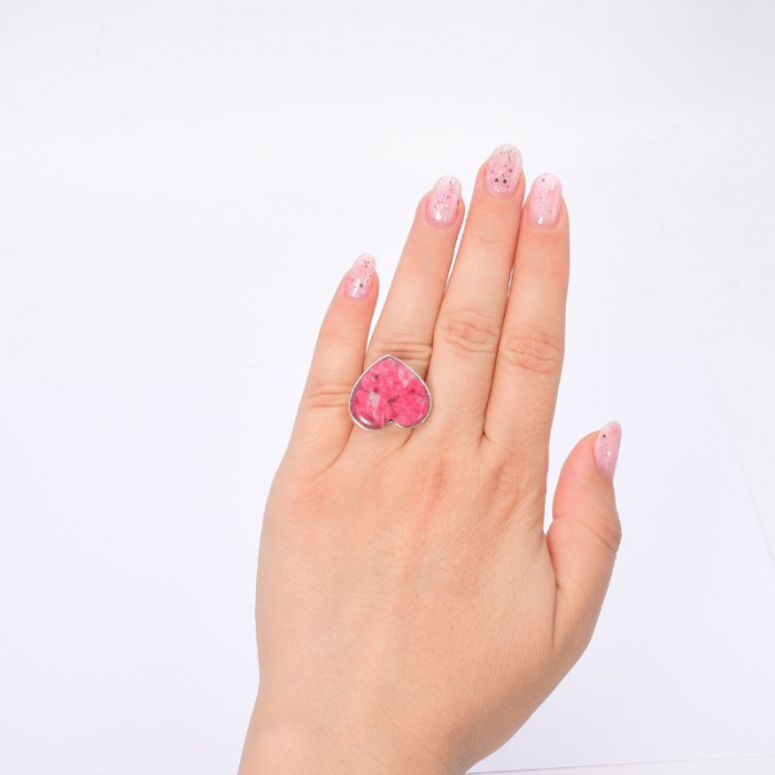 Inel argint cu thulit Inima Nordica [3]