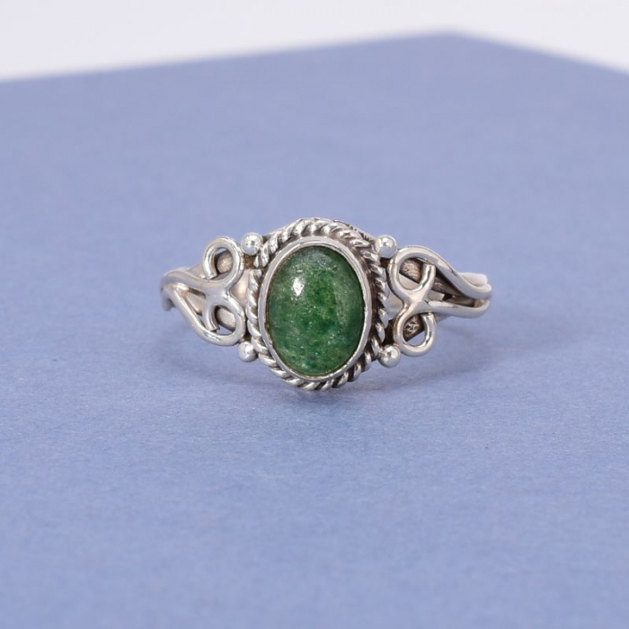 Inel argint jad verde nefrit [2]