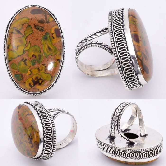 inel argint statement - jasp cu fructe [3]