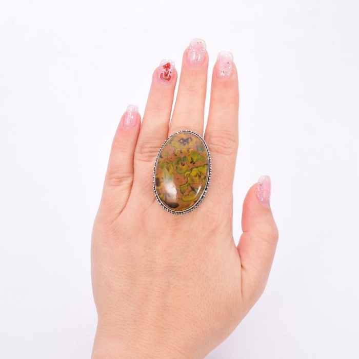 inel argint statement - jasp cu fructe [2]