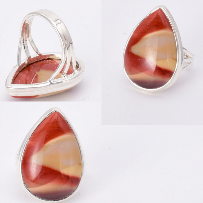 Inel argint unicat jasp mookait Amurgul Saharian [2]