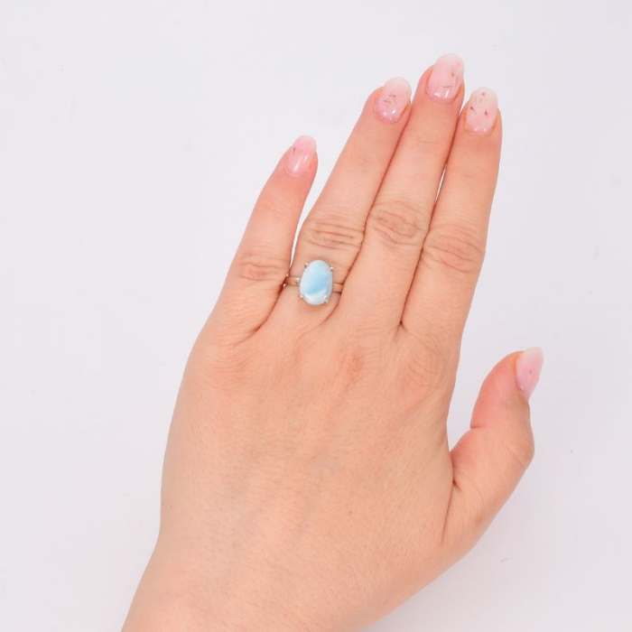 Inel de argint cu larimar [4]