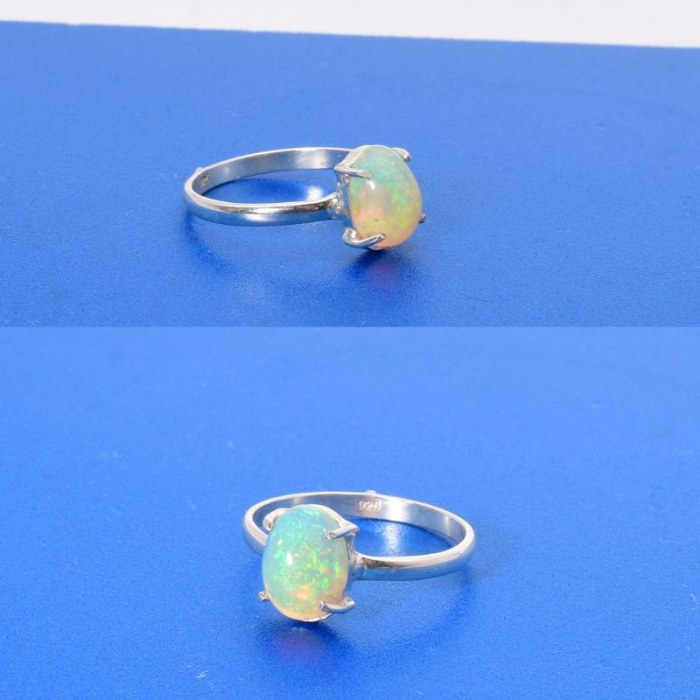 Inel de argint cu opal etiopian, marime 60 [3]