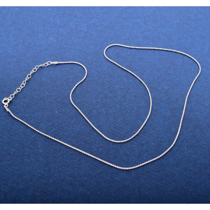 Lant argint placat cu rodiu made in Italy 50-65 cm x 1,3 mm x 3.5 g [3]