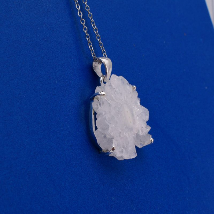 Pandantiv argint cu cuart solar stalactite [4]