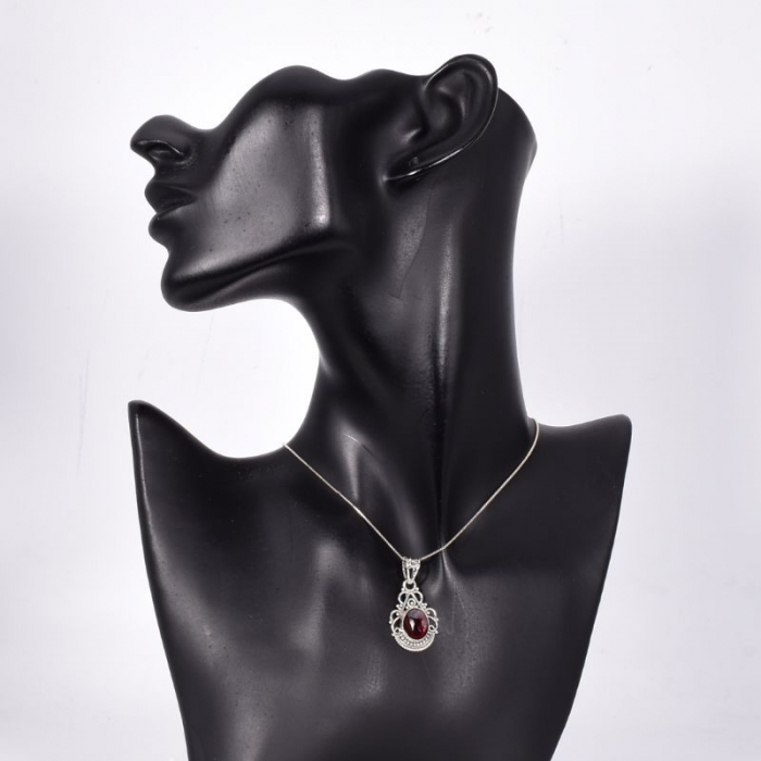 Pandantiv argint cu granat Boho Elegance [2]