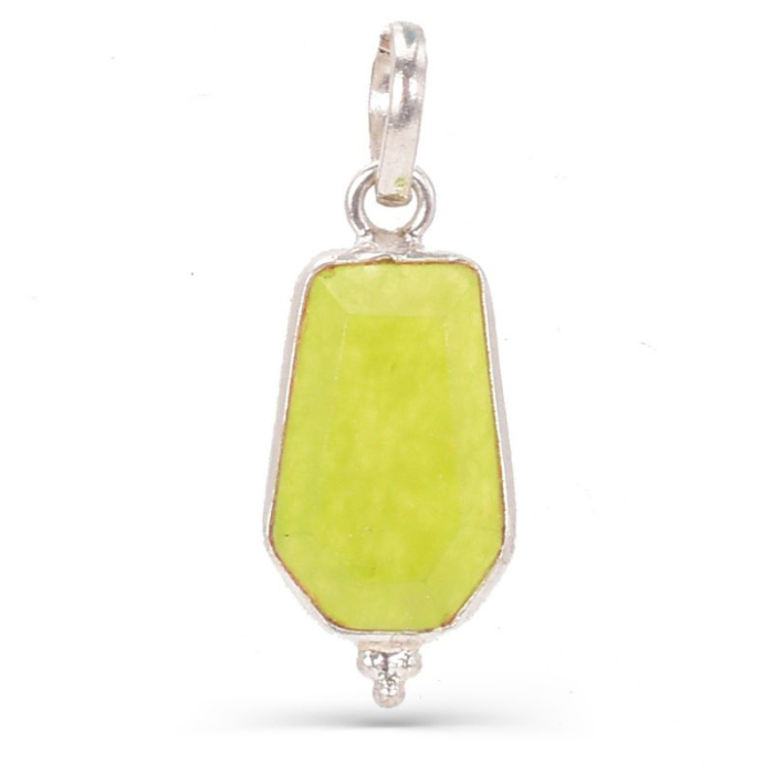 Pandantiv argint cu jad verde lime [1]