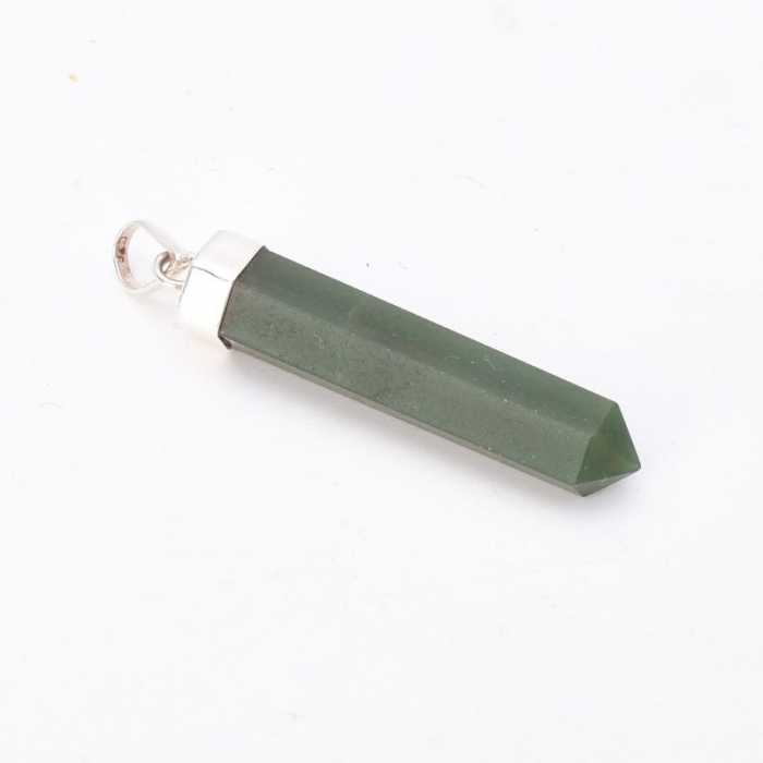 Pandantiv argint cu jad verde varf [3]