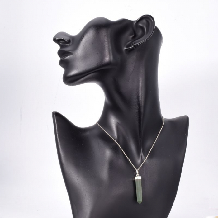 Pandantiv argint cu jad verde varf [2]