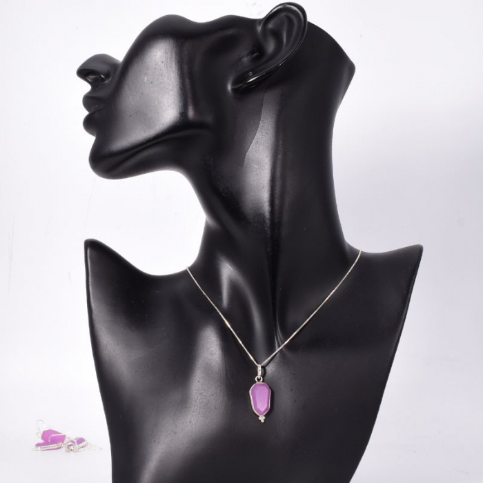 Pandantiv argint cu jad Vis de Lavanda [2]