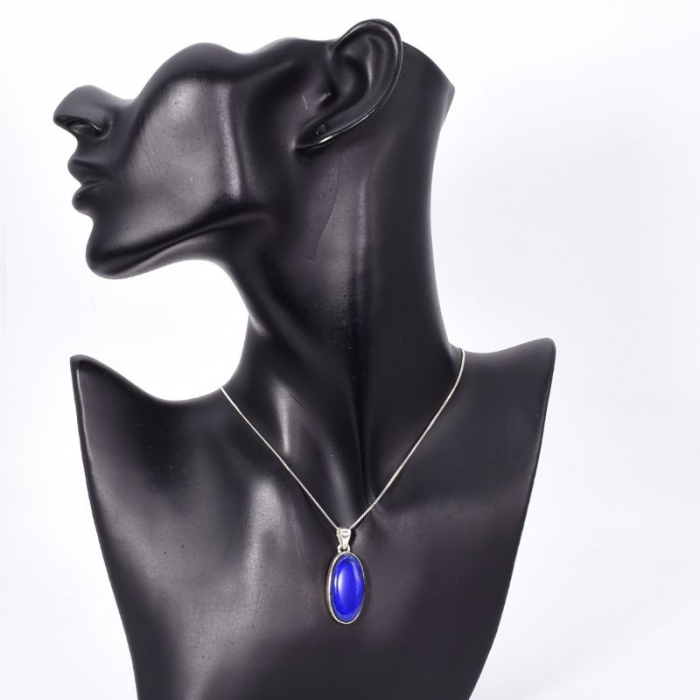 Pandantiv argint cu lapis lazuli Albastru Regal [2]