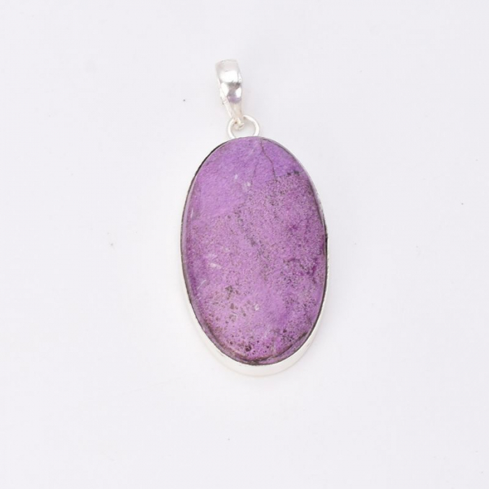 Pandantiv argint cu purpurit oval Taina Violeta [4]