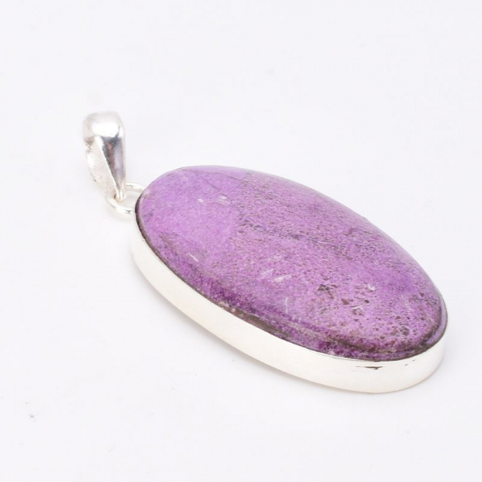 Pandantiv argint cu purpurit oval Taina Violeta [3]