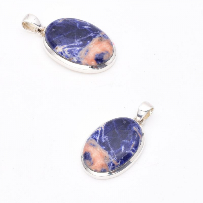 Pandantiv argint cu sodalit oval Adancurile Intelepciunii [4]