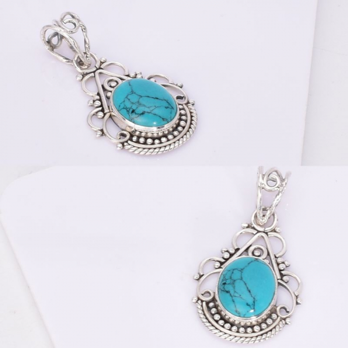 Pandantiv argint cu turcoaz Boho Elegance [3]
